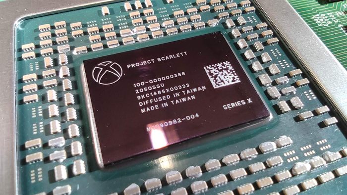 Processeur d'une carte mère de Xbox Series X